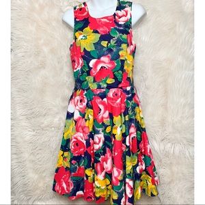 ROBINSON’S Vintage Floral Sleeveless Dress